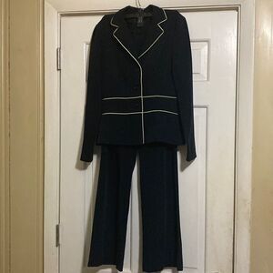 Navy Blue 2 piece pant suit